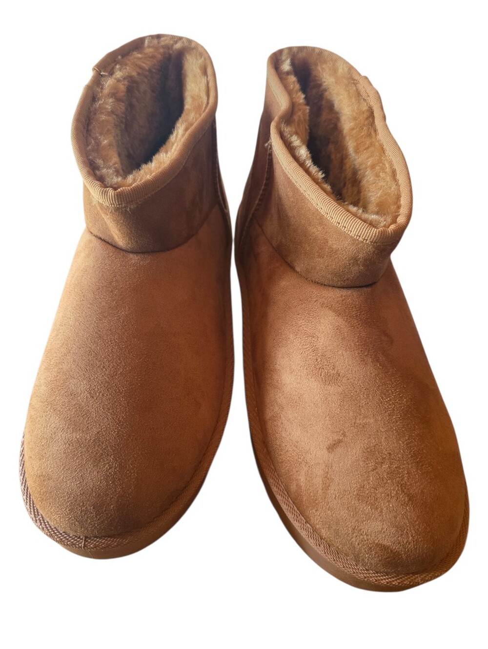 Wild Diva  Cozy Fleece-Lined Ankle Boots - Tan